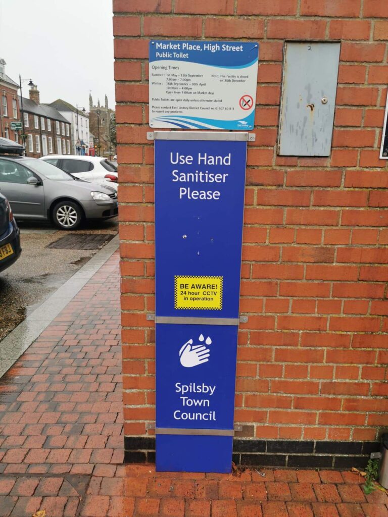 Public hand sanitiser stations out of action after theft