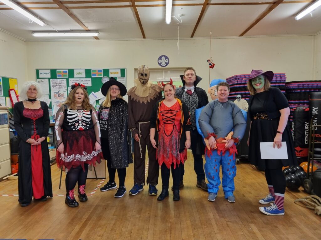 Beavers Leaders in Halloween Fancy Dress