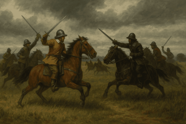 Civil War Cavalry in Oil